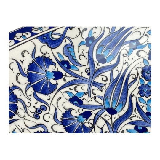modro vzorovana marocka turecka rucne malovana umyvadlovy stol kupelna umyvadlova skrina keramika mediteranska rustikalna klasicka rucne malovana farebna restauracia hotel provensalska handmade kupelna nabytok.jpg